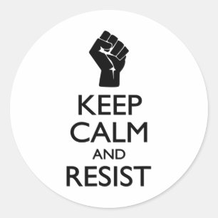 Adesivo Spot Mantém Calma E Resiste Símbolo Político