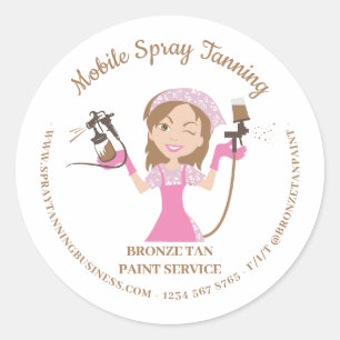 Adesivo Spray de Bronzeamento Móvel Pintura Corporal Lady 