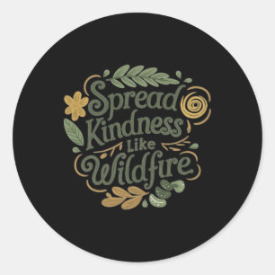 Adesivo Spread Kindness - Vinheta de Afirmação Positiva