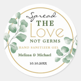 Adesivo Spread Love Watercolor Greenery Eucalyptus Weding