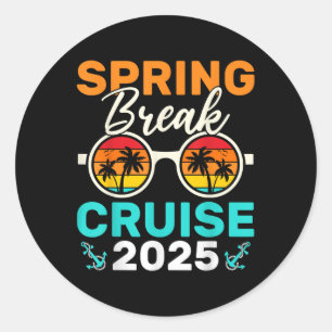 Adesivo Spring Break Cruise 2025 For Family Matching Cruis