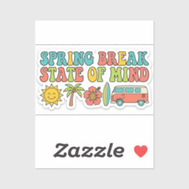 Adesivo Spring Break State of Mind Aesthetic Beach
