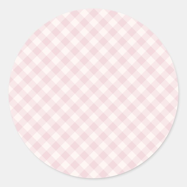 Adesivo Spring Retro Gingham | Blush Suave (Frente)