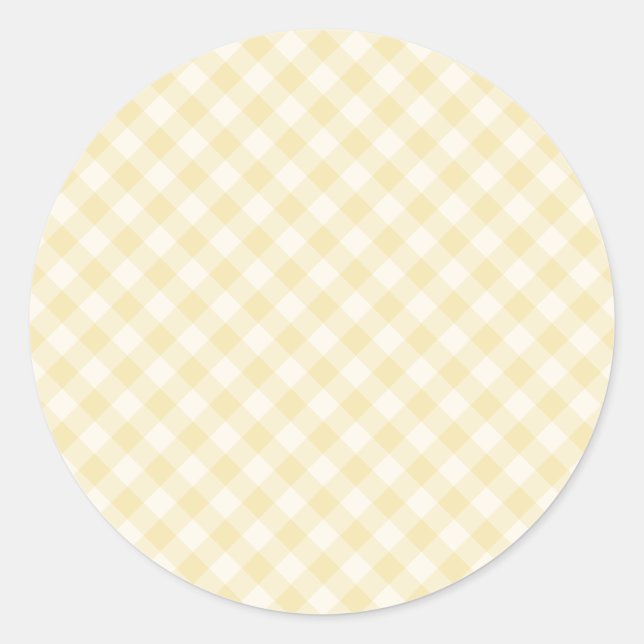 Adesivo Spring Retro Gingham | Creme de Manteiga (Frente)