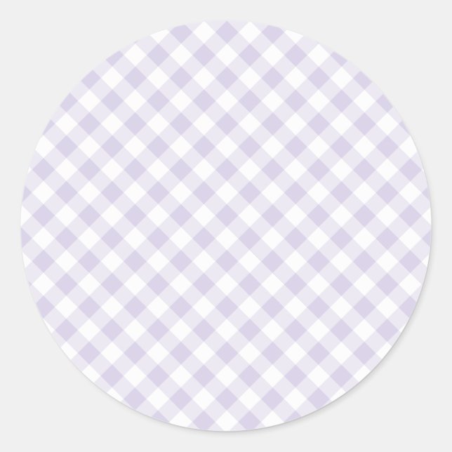 Adesivo Spring Retro Gingham | Lavanda Desbotada (Frente)