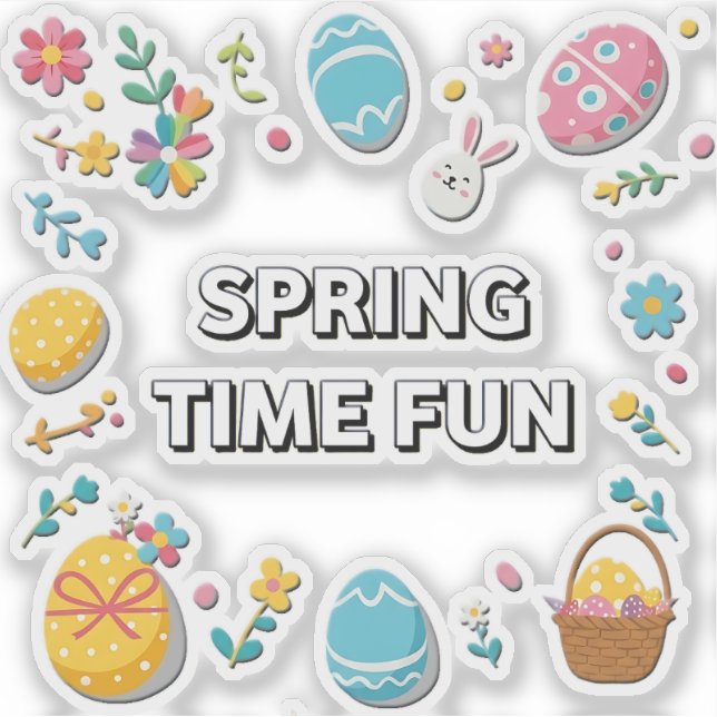 Adesivo Spring Time Easter | Pascua Primavera (Frente)