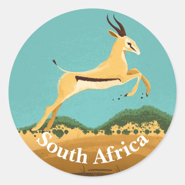 Adesivo Springbok na África do Sul (Frente)