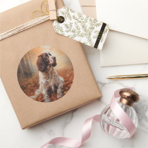 Adesivo Springer Spaniel no Outono Folhas Caídas Inspiram