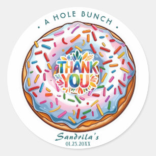 Adesivo Sprinkle Donut Obrigado um Monte 