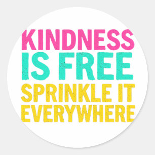 Adesivo Sprinkle Kindness: Citação Inspiracional