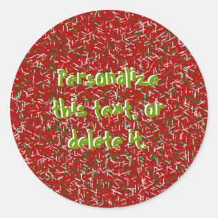 Adesivo Sprinkles doces com Bolinhas STICKERS, Vermelho