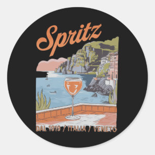 Adesivo Spritz Veneto Itália Vinho Laranja Vintage Cauda 3