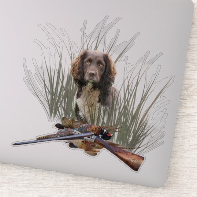 Adesivo Sprocker Spaniel, Arte de cães-Arma (Detalhe)