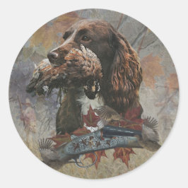 Adesivo Sprocker Spaniel, Arte de cães-Arma