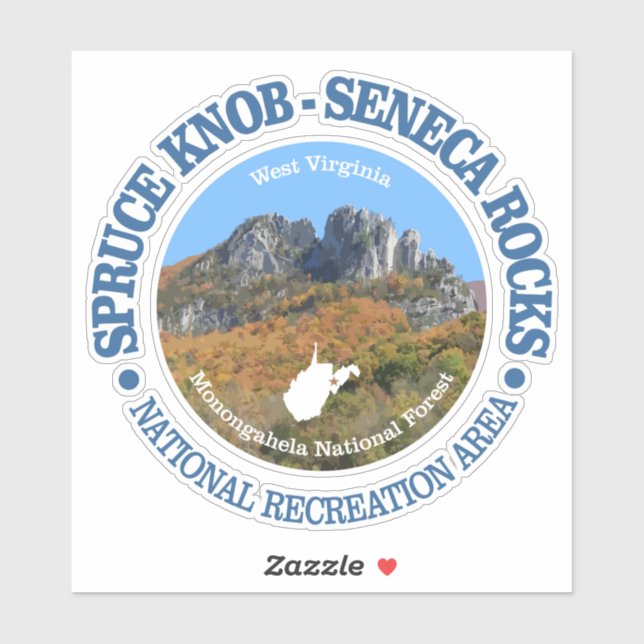 Adesivo Spruce Knob - Seneca Rocks ARN (Folha)