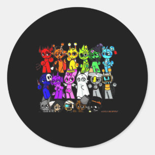 Adesivo Sprunky Happy Halloween Funbot Jevin Simon Pinki O