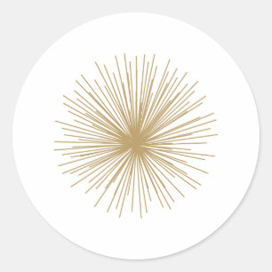 Adesivo Sputnik Dourado Starburst