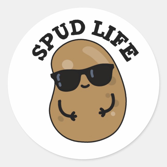 Adesivo Spuy Life Funny Potato Pun (Frente)