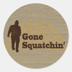 Adesivo Squatchin ido Bigfoot engraçado Sasquatch