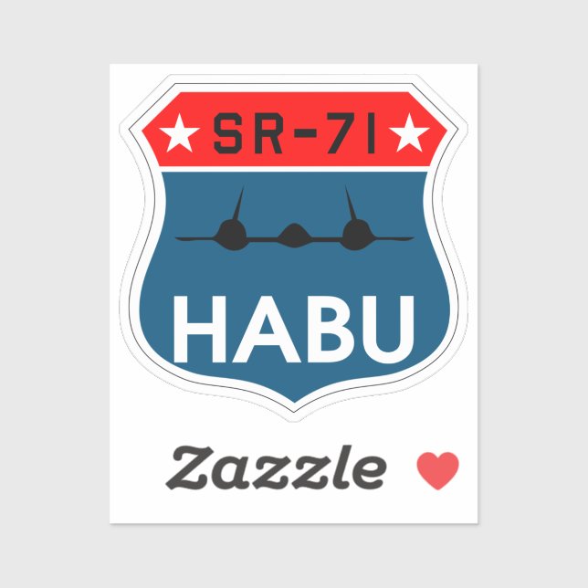 Adesivo SR-71 Blackbird "Habu" Insignia Sticker (Folha)