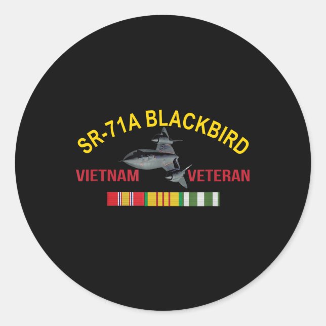 Adesivo Sr-71a Blackbird Vietnam Veteran Sr 71 Blackbird A (Frente)