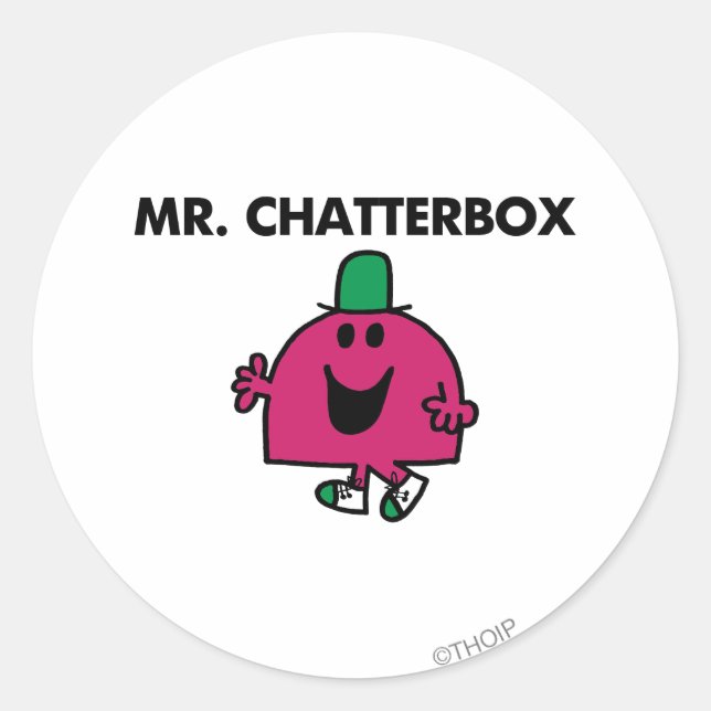 Adesivo Sr. Chatterbox Waving Hello (Frente)