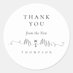 Adesivo Sr. Deputado Key Symbol Script Wedding Obrigado