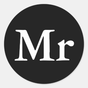 Adesivo Sr. e Sra. casal de harmonização moderno elegant