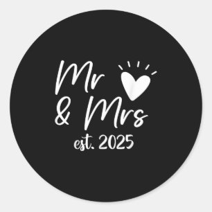 Adesivo Sr. e Sra. Est. Casamento de Casal Casado 2025