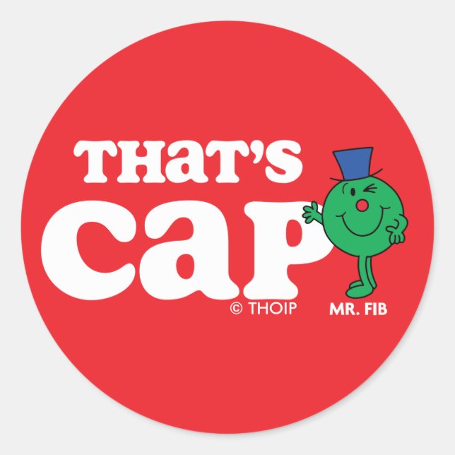 Adesivo Sr. Fib, isso é Boné (Frente)