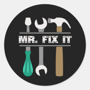 Adesivo Sr. Fix It Mens Tools Sticker