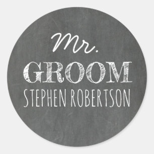 Adesivo Sr. Groom Chalkboard