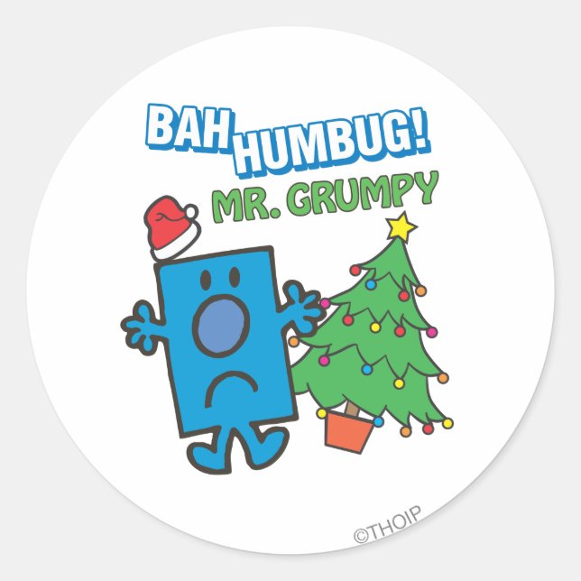 Adesivo Sr. Grumpy | Bah Humbug (Frente)