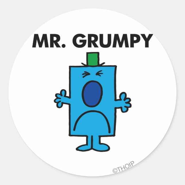 Adesivo Sr. Grumpy | Rosto Congelado (Frente)