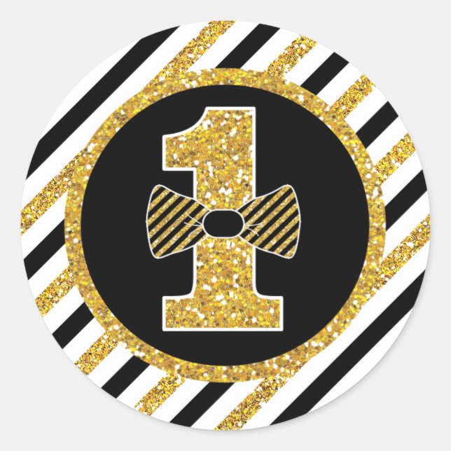 Adesivo Sr. ONEGreat Birthday Round Stickers Labels (Frente)