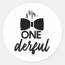 Adesivo Sr. ONEMaravilhoso Sr. Wonmagistre Primeiro primei