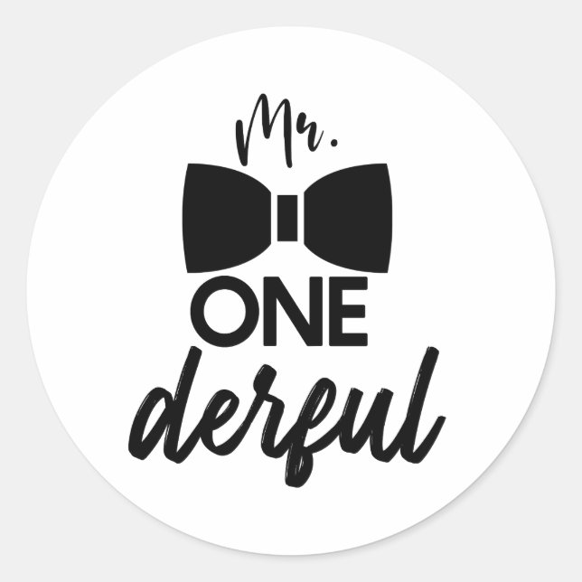 Adesivo Sr. ONEMaravilhoso Sr. Wonmagistre Primeiro primei (Frente)