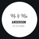 Adesivo Sr. & Sra. adicionar nome da família data ano casa<br><div class="desc">design</div>