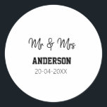 Adesivo Sr. & Sra. adicionar nome da família data ano casa<br><div class="desc">design</div>