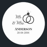 Adesivo Sr. & Sra. adicionar nome da família data ano casa<br><div class="desc">design</div>