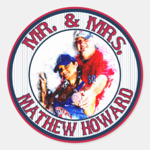 Adesivo Sr.-Sra. Baseball-Stickers-Envelope Seals-HOWARD