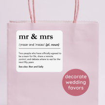 Sr. & Sra. Personalizada Casamento Favorece Presen