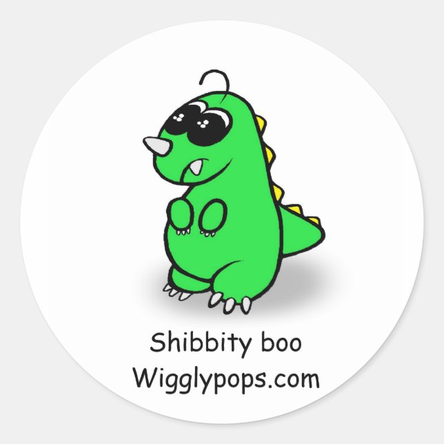 Adesivo Sr. Wwigglicpops Shibbity Boo sticker (Frente)
