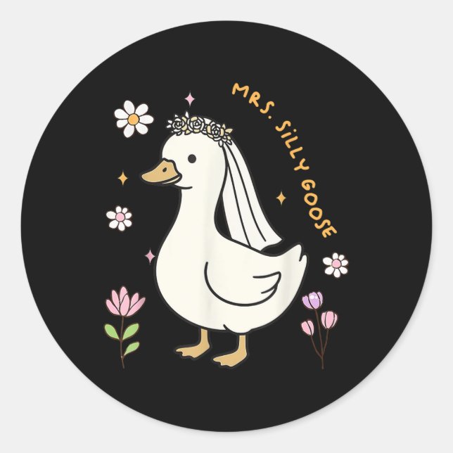 Adesivo Sra. Bobo Goose Bride Para Ser Mães De Noite De Ca (Frente)