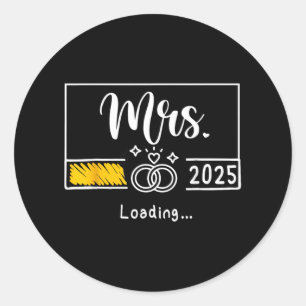 Adesivo Sra. Est. 2025 Carregando Noiva Casada Nova Esposa