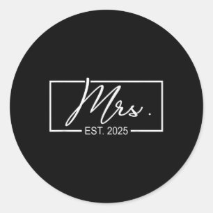 Adesivo Sra. Est. Mulher Recem casados 2025, Sr. &