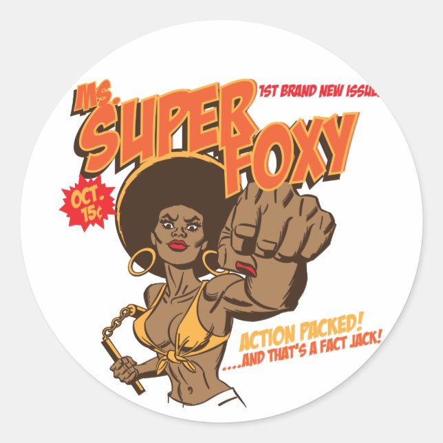 Adesivo Sra. Super Foxy (Frente)