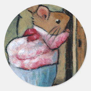 Adesivo SRA. TITTLEMOUSE (no Pastel do óleo) após B.