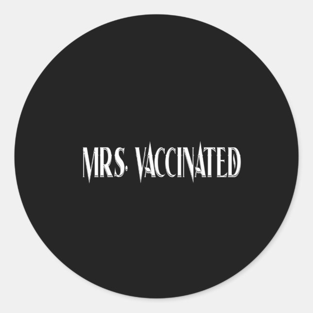 Adesivo Sra. Vaccinated (Frente)