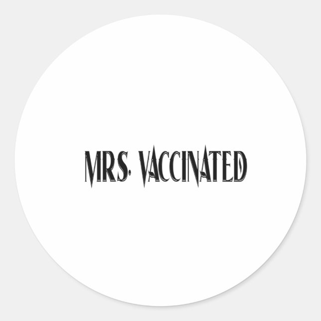 Adesivo Sra. Vaccinated (Frente)